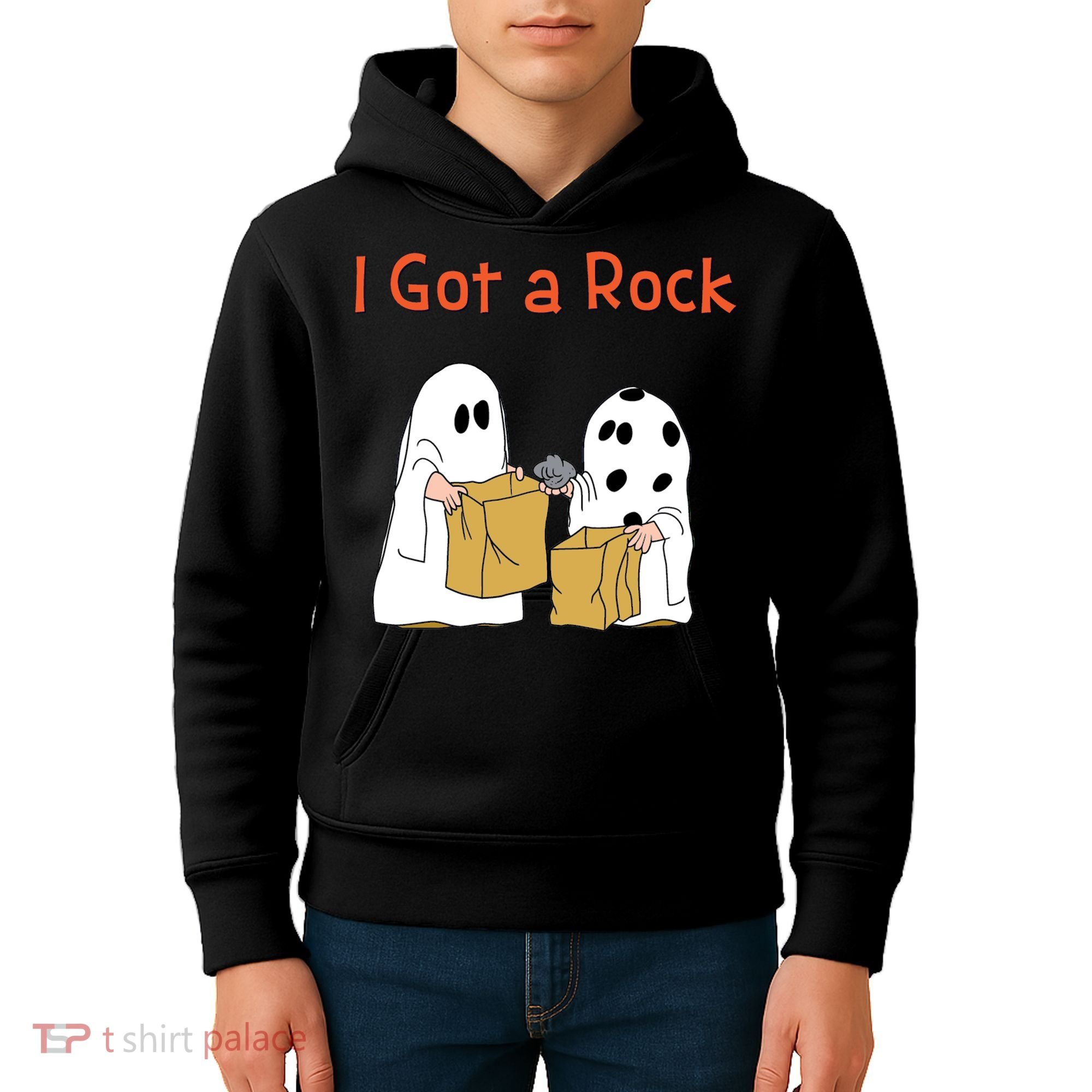 I Got A Rock Lazy Day Halloween Costume Funny Trick Or Treat Kids Hoodie