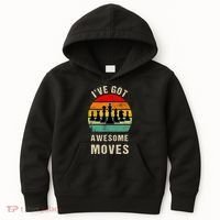 I've Got Awesome Moves Chess Player Funny Chess Player Kids Hoodie thumb 0