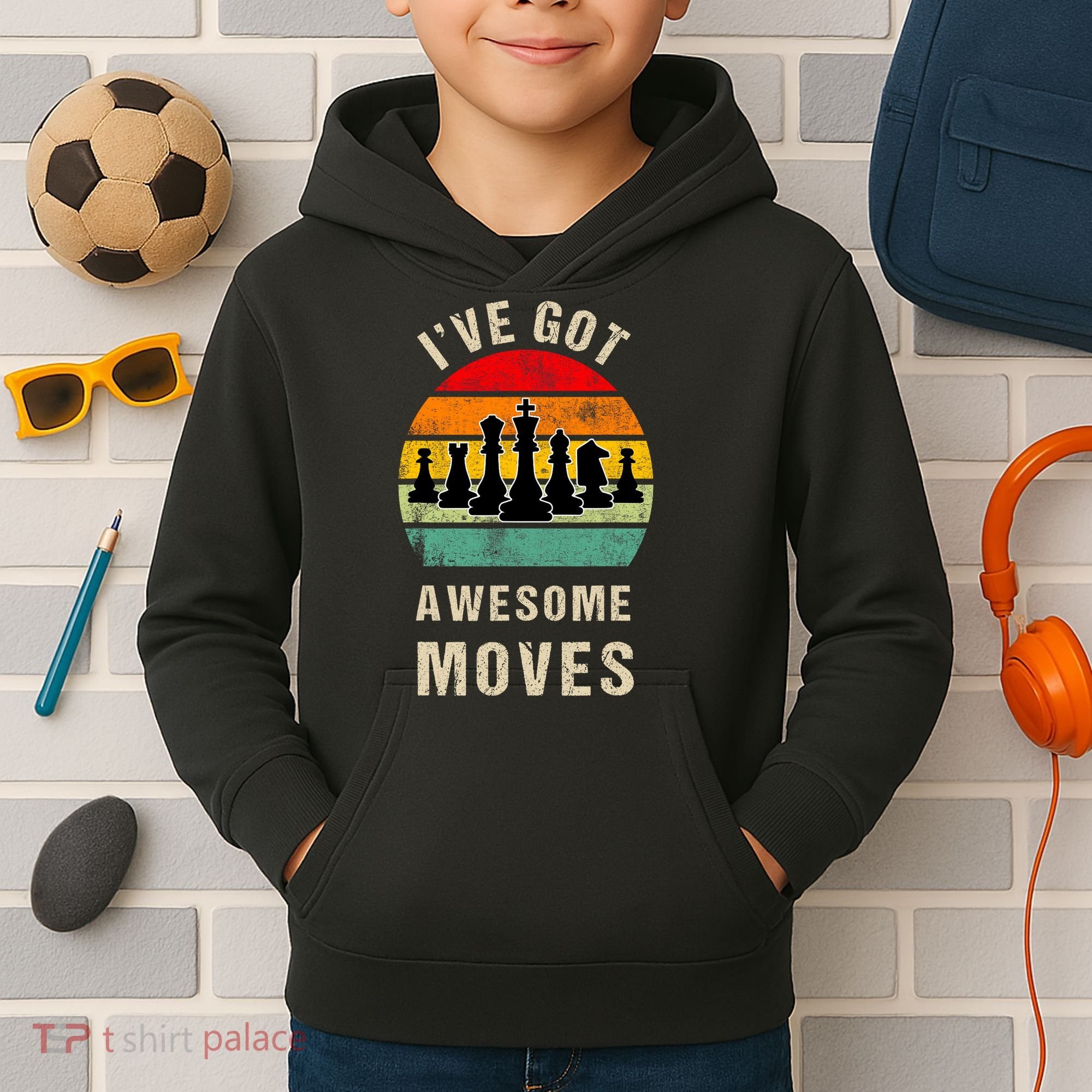 I've Got Awesome Moves Chess Player Funny Chess Player Kids Hoodie