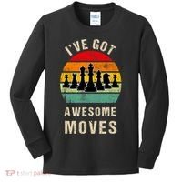 I've Got Awesome Moves Chess Player Funny Chess Player Kids Long Sleeve Shirt thumb 0