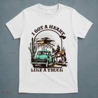 I Got A Heart Like A Truck Western Country Music Cowboy T-Shirt thumb 5