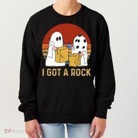 I Got A Rock Halloween Trick Or Treat Ghost Women's Sweatshirt thumb 0
