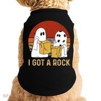 I Got A Rock Halloween Trick Or Treat Ghost Doggie Tank thumb 0