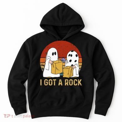 I Got A Rock Halloween Trick Or Treat Ghost Hoodie