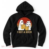 I Got A Rock Halloween Trick Or Treat Ghost Hoodie thumb 0