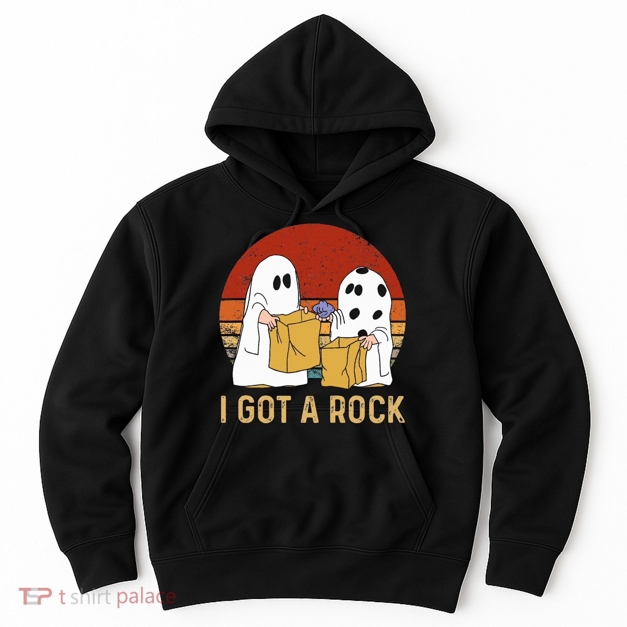 I Got A Rock Halloween Trick Or Treat Ghost Hoodie