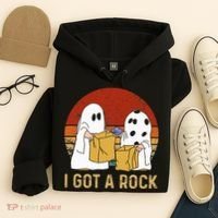 I Got A Rock Halloween Trick Or Treat Ghost Hoodie thumb 4