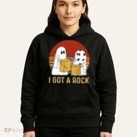 I Got A Rock Halloween Trick Or Treat Ghost Hoodie thumb 5