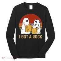 I Got A Rock Halloween Trick Or Treat Ghost Long Sleeve Shirt thumb 0