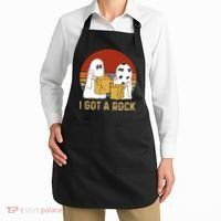 I Got A Rock Halloween Trick Or Treat Ghost Apron thumb 2