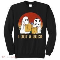 I Got A Rock Halloween Trick Or Treat Ghost Sweatshirt thumb 0