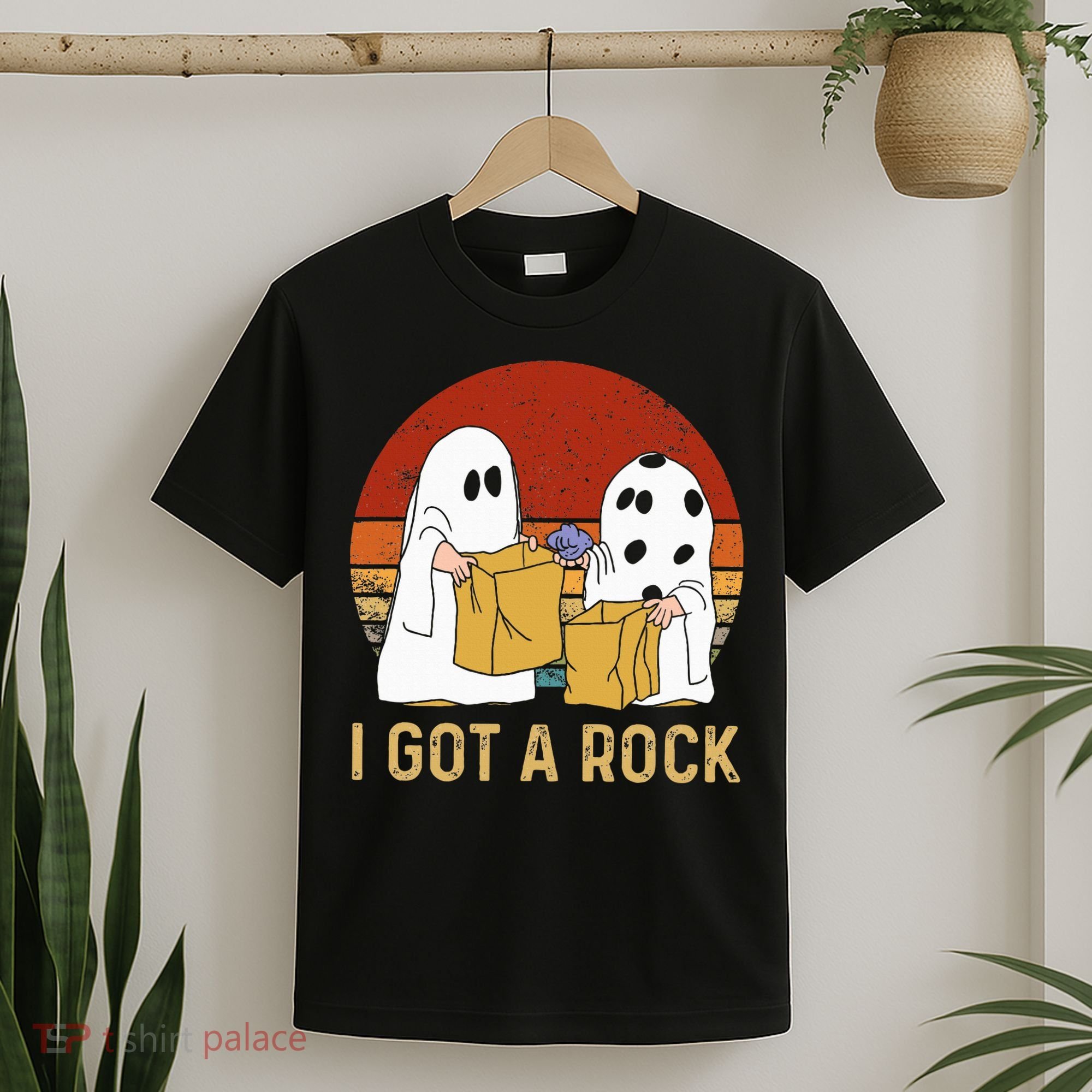 I Got A Rock Halloween Trick Or Treat Ghost T-Shirt