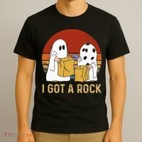 I Got A Rock Halloween Trick Or Treat Ghost T-Shirt thumb 3