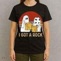 I Got A Rock Halloween Trick Or Treat Ghost T-Shirt thumb 4