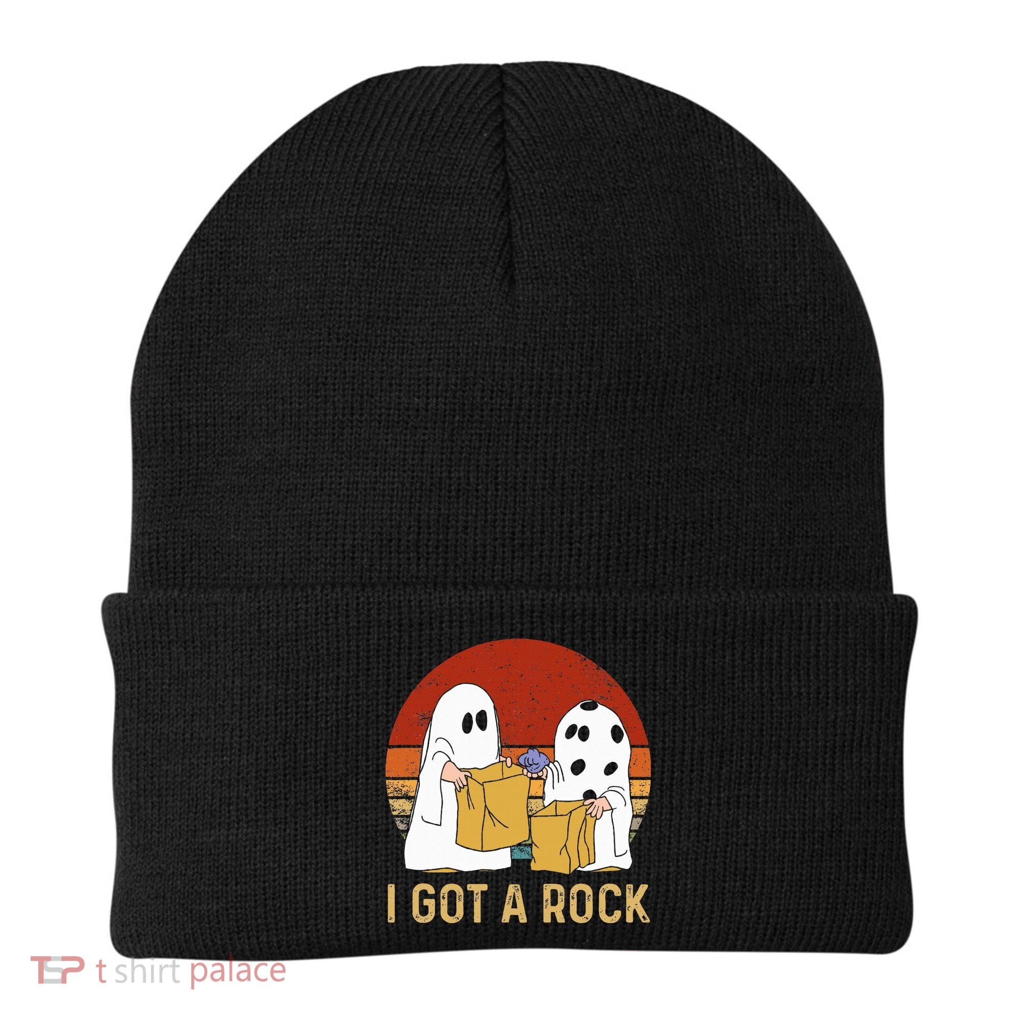 I Got A Rock Halloween Trick Or Treat Ghost Beanie