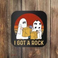 I Got A Rock Halloween Trick Or Treat Ghost Coaster thumb 0
