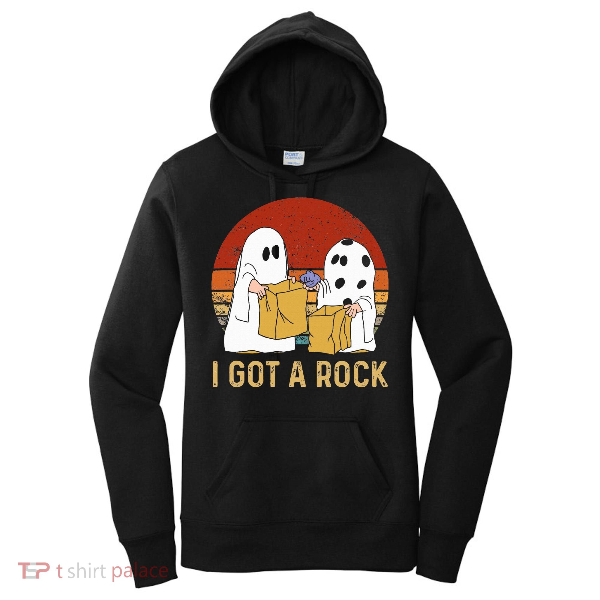 I Got A Rock Halloween Trick Or Treat Ghost Women's Hoodie