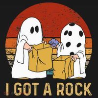 I Got A Rock Halloween Trick Or Treat Ghost Women's Hoodie thumb 2