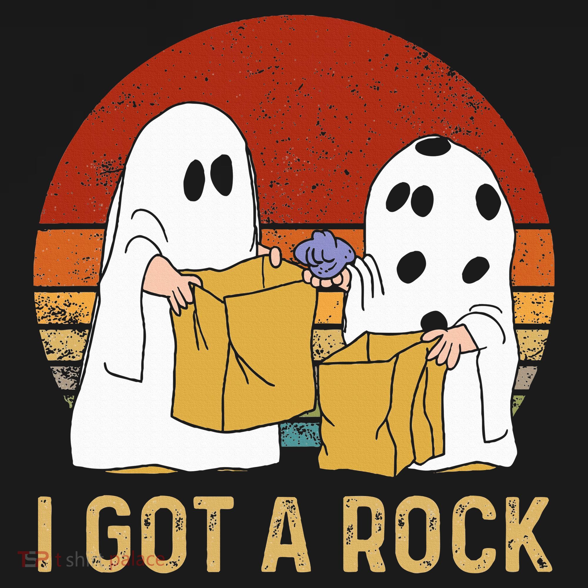 I Got A Rock Halloween Trick Or Treat Ghost Women's Hoodie