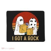 I Got A Rock Halloween Trick Or Treat Ghost Mousepad thumb 0