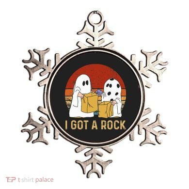 I Got A Rock Halloween Trick Or Treat Ghost Ornament