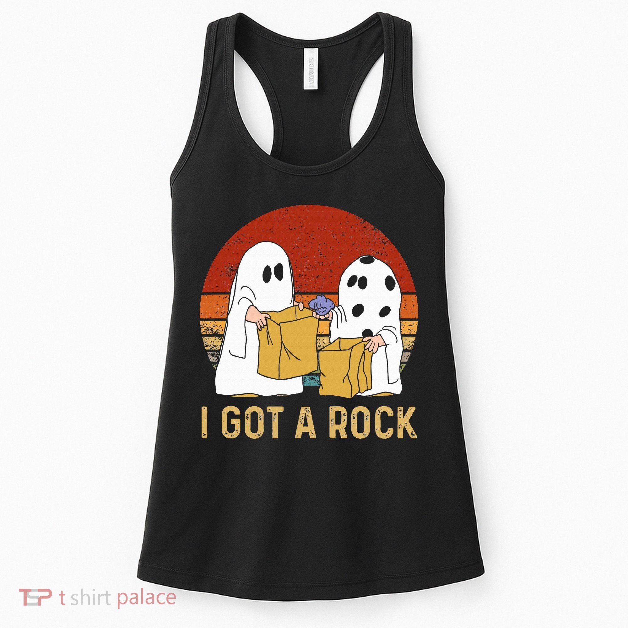 I Got A Rock Halloween Trick Or Treat Ghost Women's Tank Top