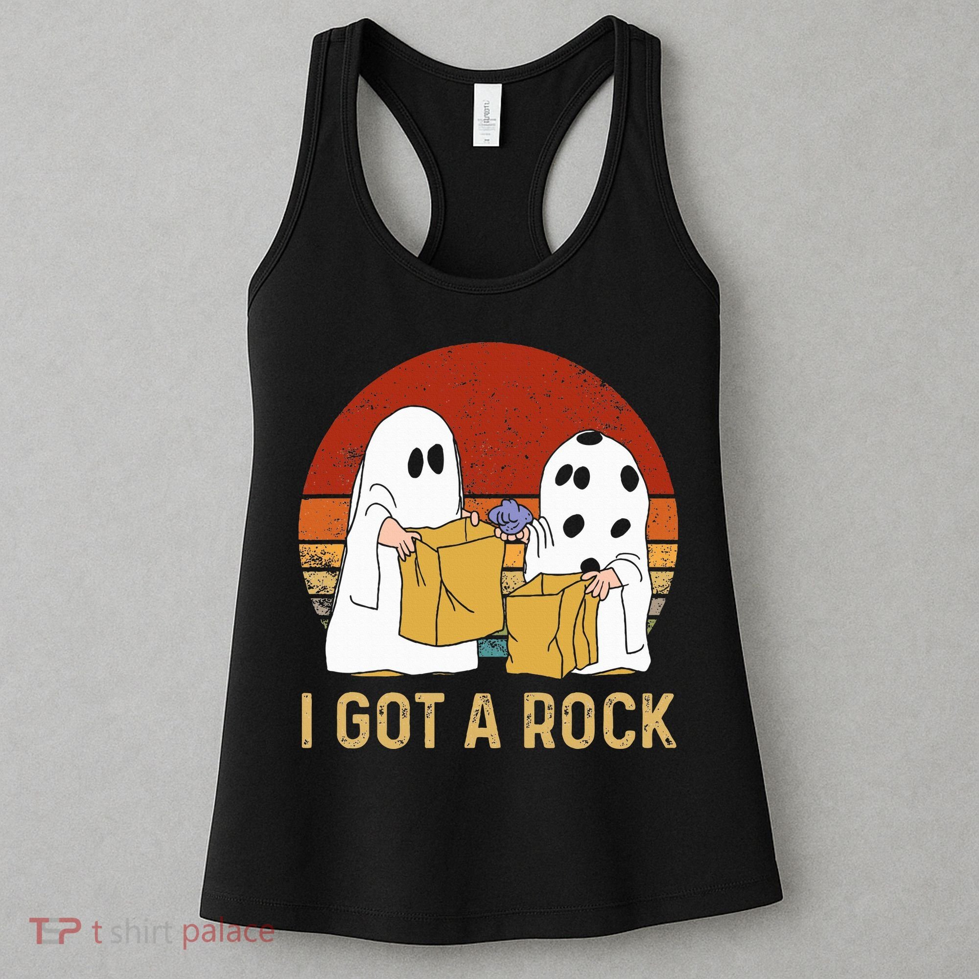 I Got A Rock Halloween Trick Or Treat Ghost Women's Tank Top