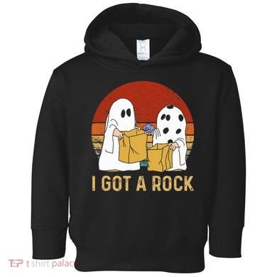 I Got A Rock Halloween Trick Or Treat Ghost Toddler Hoodie