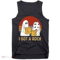 I Got A Rock Halloween Trick Or Treat Ghost Tank Top thumb 0