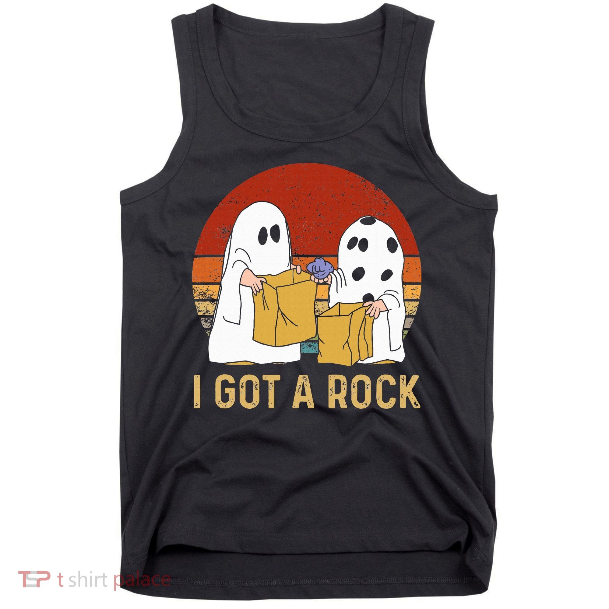 I Got A Rock Halloween Trick Or Treat Ghost Tank Top