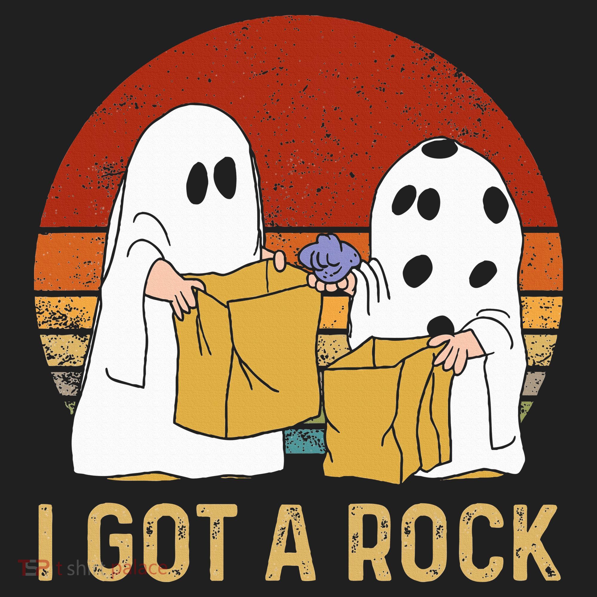 I Got A Rock Halloween Trick Or Treat Ghost Golf Towel