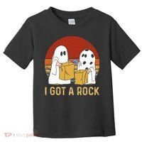 I Got A Rock Halloween Trick Or Treat Ghost Toddler T-Shirt thumb 0