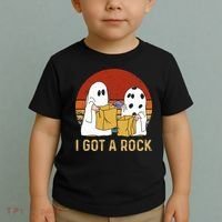 I Got A Rock Halloween Trick Or Treat Ghost Toddler T-Shirt thumb 2