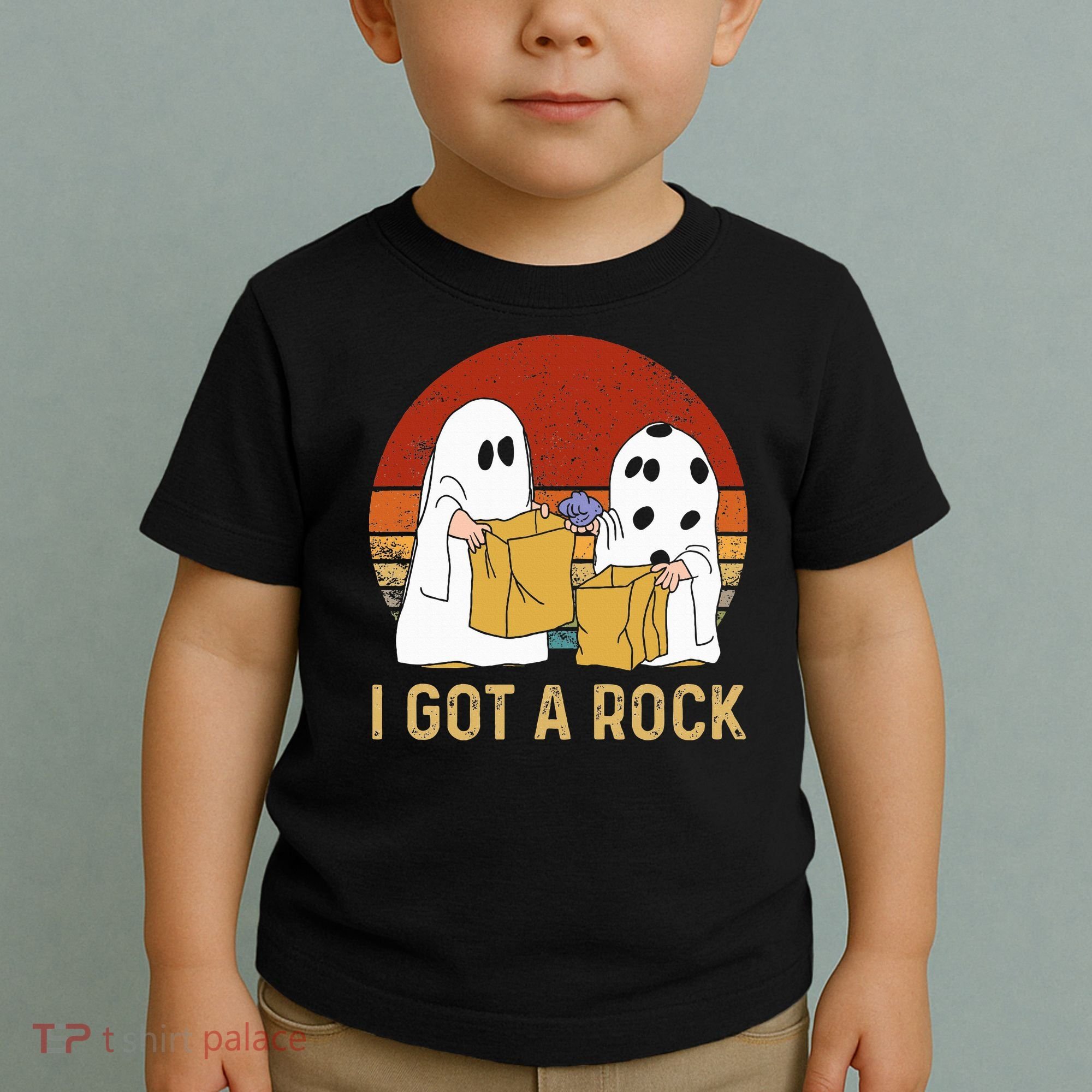 I Got A Rock Halloween Trick Or Treat Ghost Toddler T-Shirt