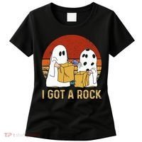 I Got A Rock Halloween Trick Or Treat Ghost Women's T-Shirt thumb 0