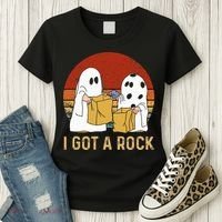 I Got A Rock Halloween Trick Or Treat Ghost Women's T-Shirt thumb 3