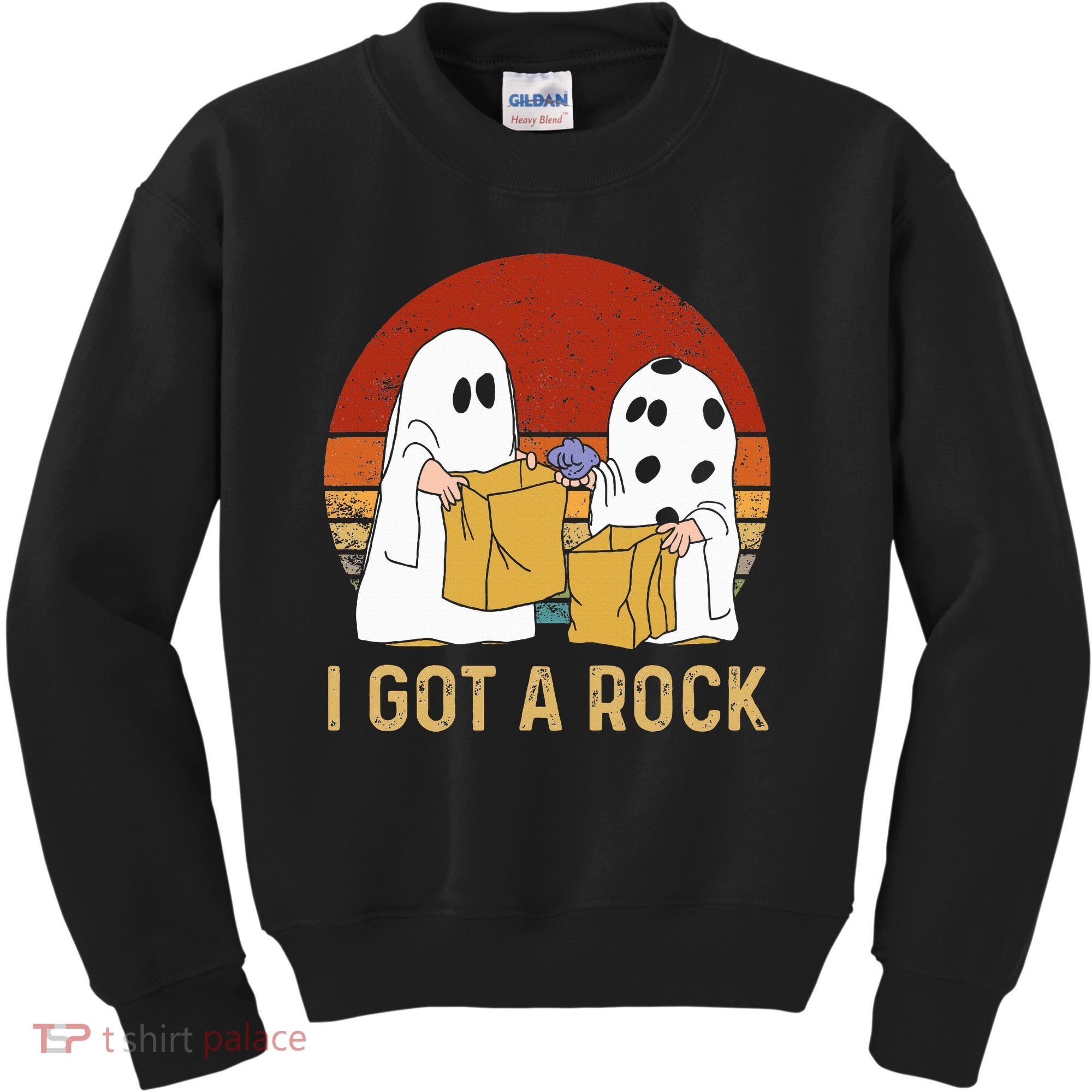 I Got A Rock Halloween Trick Or Treat Ghost Kids Sweatshirt