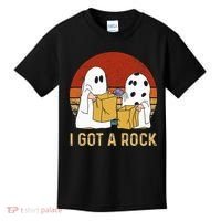 I Got A Rock Halloween Trick Or Treat Ghost Kids T-Shirt thumb 0