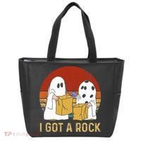 I Got A Rock Halloween Trick Or Treat Ghost Tote Bag thumb 0