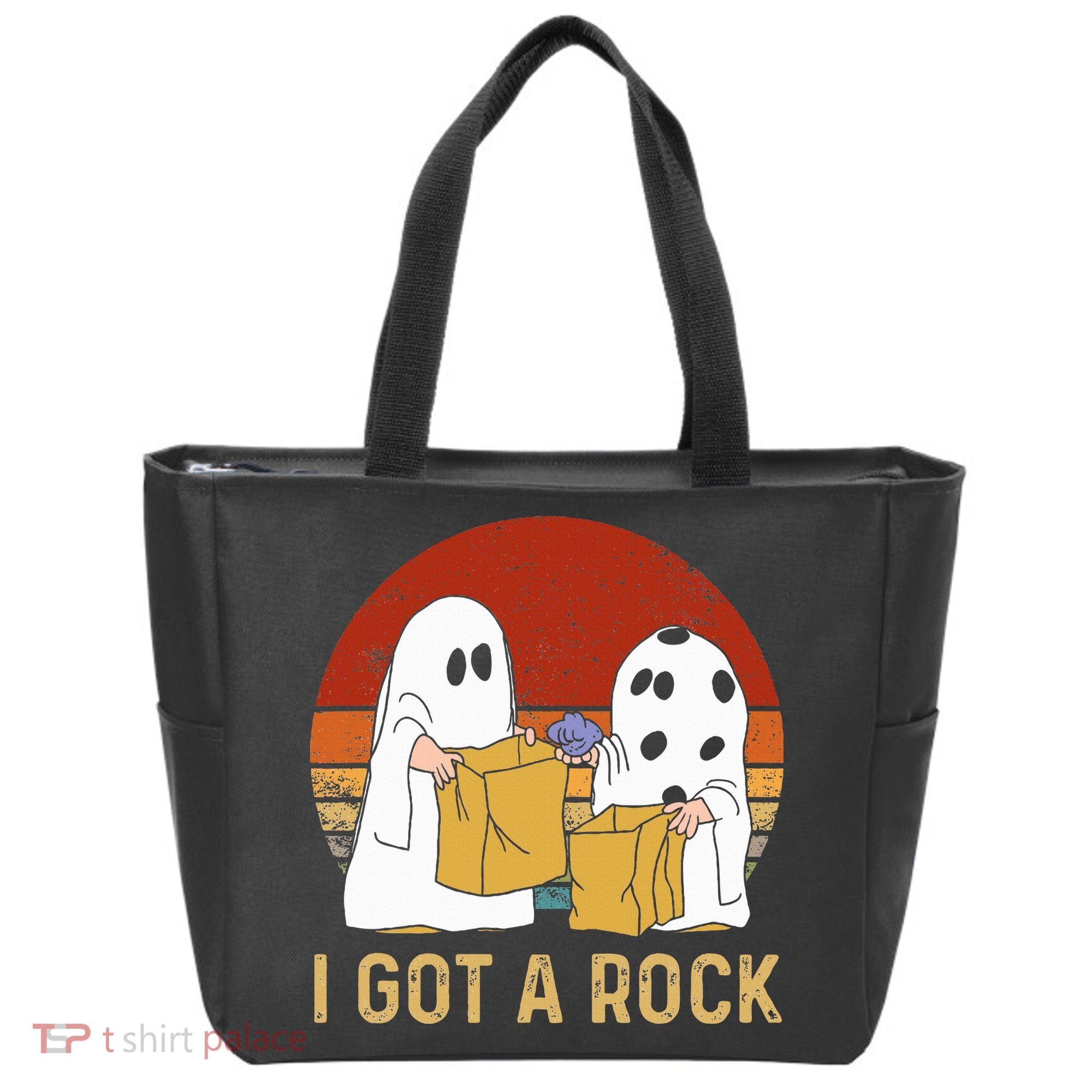 I Got A Rock Halloween Trick Or Treat Ghost Tote Bag