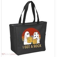 I Got A Rock Halloween Trick Or Treat Ghost Tote Bag thumb 2