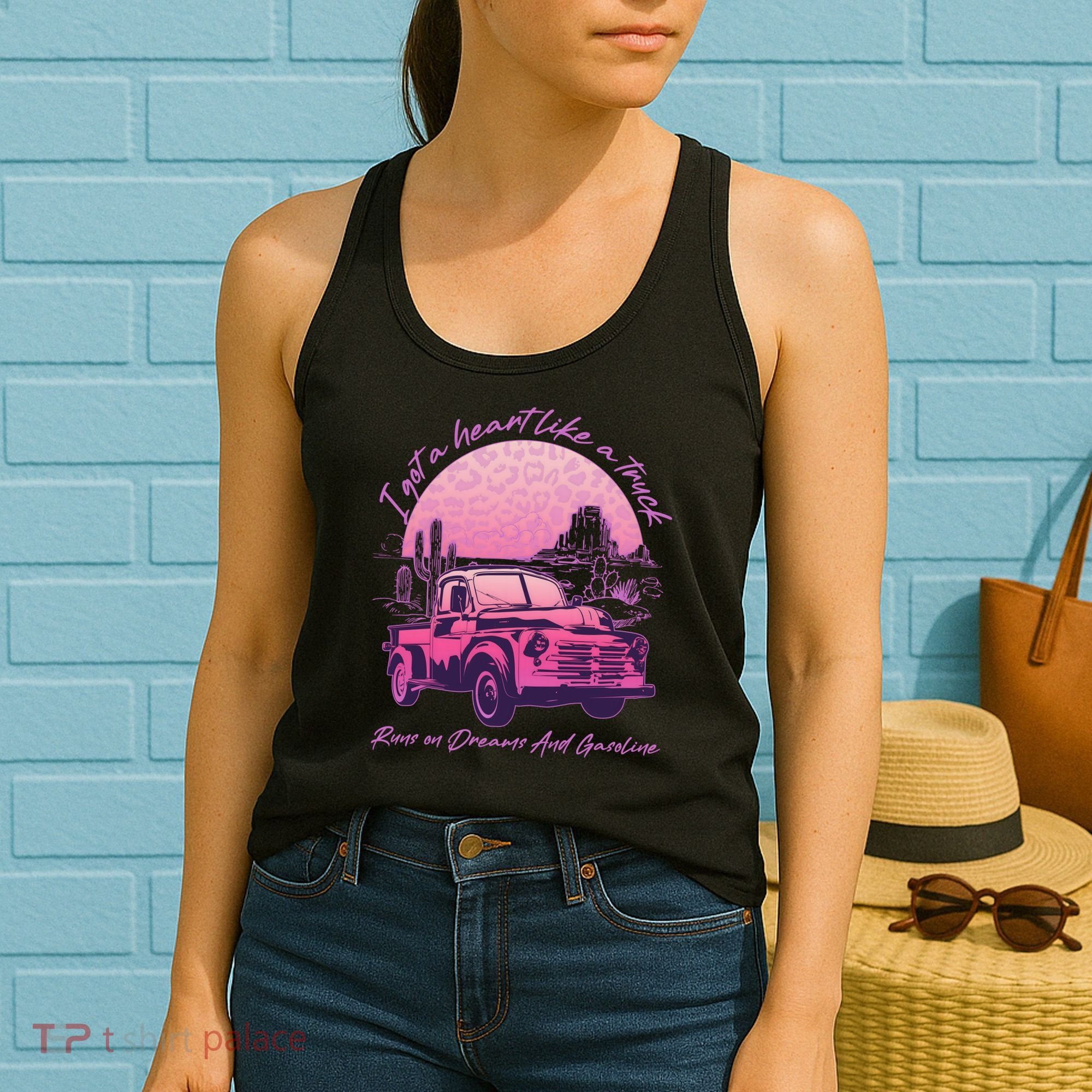 I Got A Heart Like A Truck Runs On Dreams And Gasoline Women's Tank Top