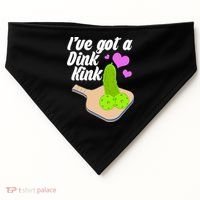 I've Got A Dink Kink Pickle Ball USA-Made Doggie Bandana thumb 0