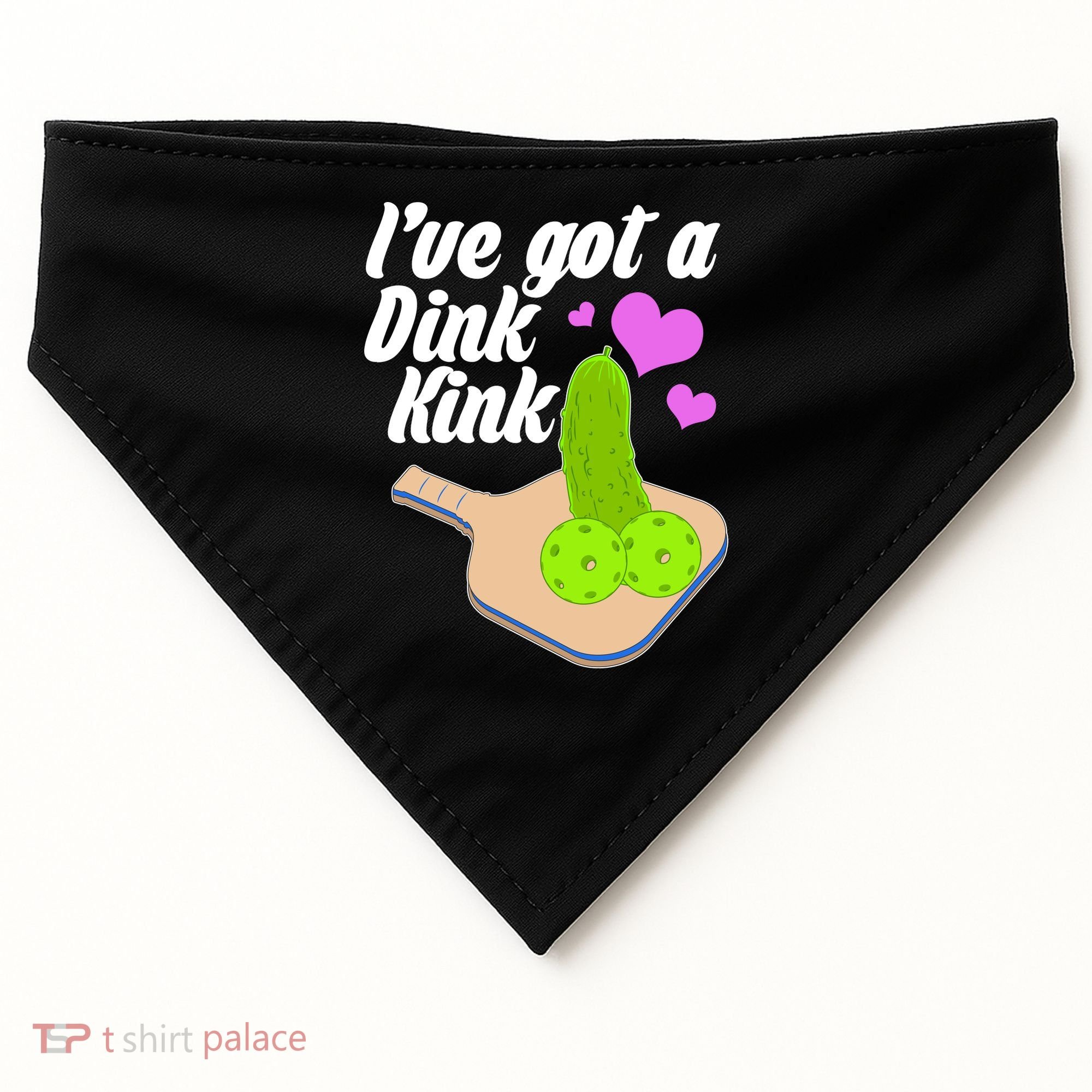 I've Got A Dink Kink Pickle Ball USA-Made Doggie Bandana