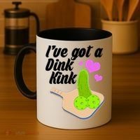 I've Got A Dink Kink Pickle Ball Coffee Mug thumb 4