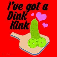 I've Got A Dink Kink Pickle Ball Santa Hat thumb 1