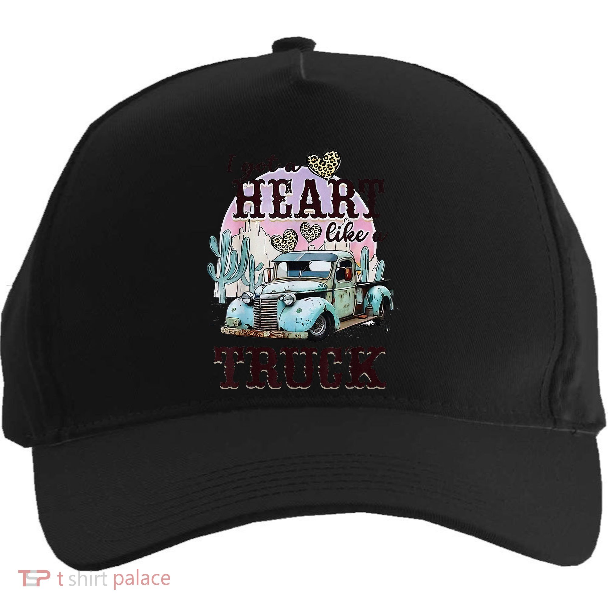 I Got A Heart Like A Truck Runs On Dreams Five-Panel Snapback Cap
