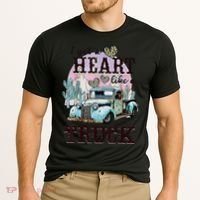 I Got A Heart Like A Truck Runs On Dreams Cooling Performance Crew T-Shirt thumb 2