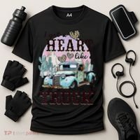 I Got A Heart Like A Truck Runs On Dreams Cooling Performance Crew T-Shirt thumb 3