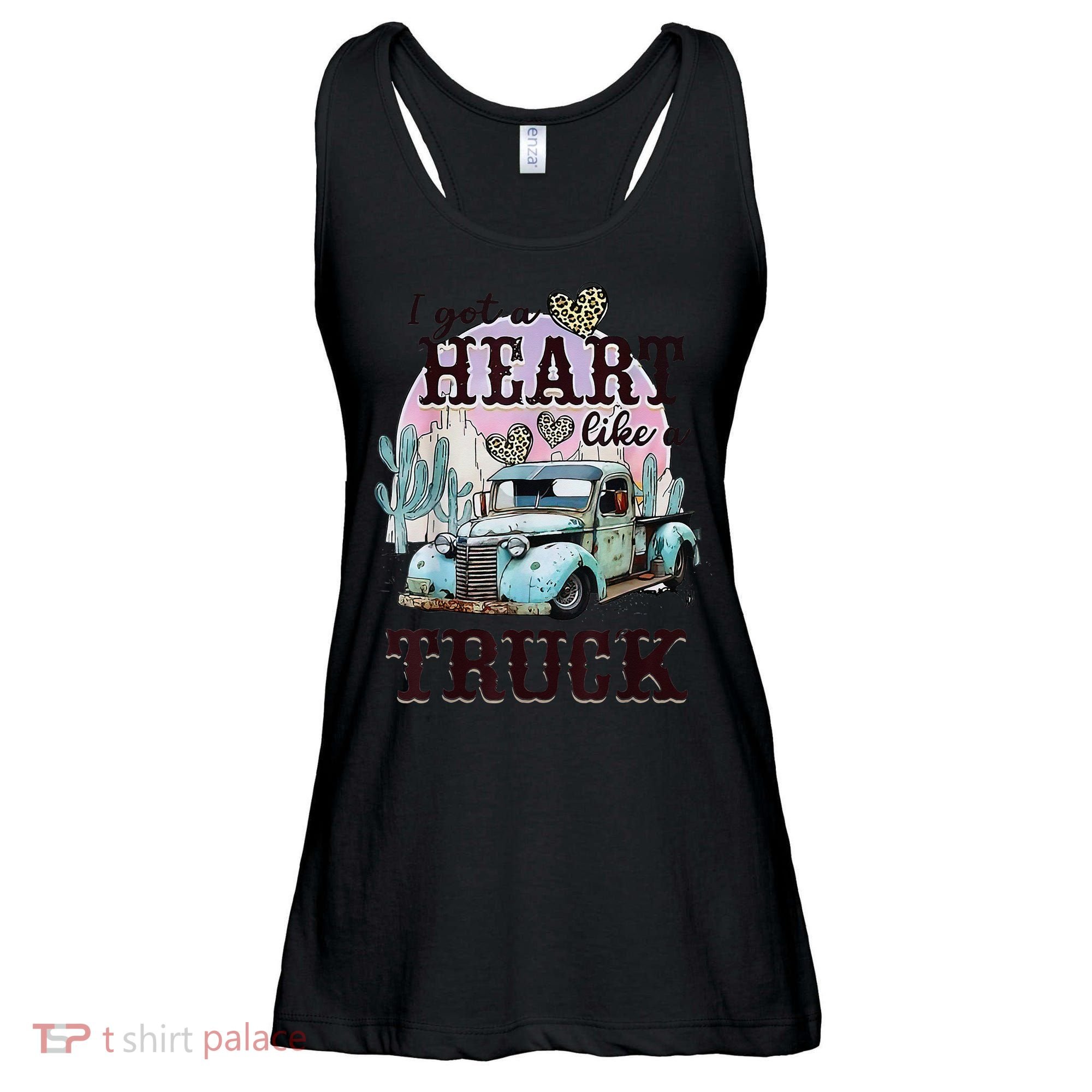 I Got A Heart Like A Truck Runs On Dreams Ladies Essential Flowy Tank